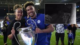 Chelsea star shares footage of ‘low-lives who robbed Champions League winner’s medal’ while he was in action (VIDEO)