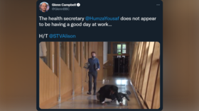 Scottish health minister hits back at BBC editor after VIDEO showing him fall off a scooter goes viral
