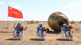 Chinese space station builders safely return to Earth after breaking national record in orbit (VIDEO)