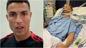 Ronaldo sends message of support to footballer as he fights for life in coma after alleged ‘sucker-punch attack’ (VIDEO)