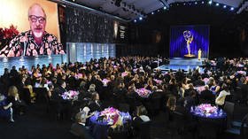 Outrage flares on social media over mandate-flouting maskless Emmys while Seth Rogen jokes ‘what are we doing?’