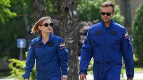 Film crew due to make first-ever feature-length movie filmed in space start training at Russian cosmodrome ahead of take-off