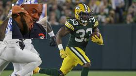 ‘It’s in the end zone’: NFL star Jones loses medallion with FATHER’S ASHES in it during sensational four-touchdown performance