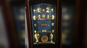 Sussex police arrest man over theft of artefacts worth £1mn, including rosary beads Mary, Queen of Scots carried to her execution