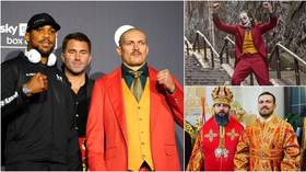 No clown: Usyk raises eyebrows with Joker-inspired garb at Joshua face-off – but Ukrainian can shock in title showdown (VIDEO)