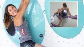 Austrian climber ‘DELETES Instagram account’ after row over close-up shots of buttocks during World Championships in Moscow
