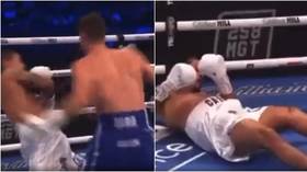 ‘One of the scariest KOs I’ve ever seen’: Fans watch in horror as boxer Castillo twitches on canvas after brutal knockout