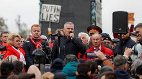 Moscow’s Communists leave city parliament meeting in protest as party continues crusade against elections it believes were stolen