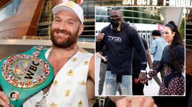 Fashion victim? Sex-shy boxer Fury dons ‘cursed’ Versace robe ahead of fight... while Wilder ‘bases his costume on African tribe’