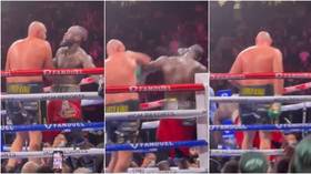 WATCH: Ringside footage shows brutal KO as Fury clubs Wilder to the canvas to retain world heavyweight title