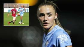 ‘No malice intended’: Women’s football star says she got ‘all sorts of abuse’ after horror red-card tackle on rival (VIDEO)