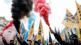 Far-right nationalists march under ‘White Lives Matter’ banner in Kiev as Ukrainians celebrate ‘Defenders and Defendresses Day’