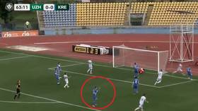 Investigation opened after Ukrainian footballer bizarrely ‘celebrates’ when his team concedes goal (VIDEO)