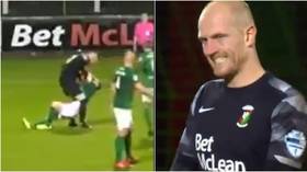 ‘Madness’: Goalkeeper viciously attacks own teammate after conceding equalizer during game in Northern Ireland (VIDEO)