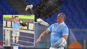 Italian club Lazio suspend eagle trainer after he is filmed ‘making fascist salute, singing Mussolini song’ on pitch (VIDEO)