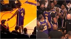 Triggered: NBA fan ejected after Lakers star Rondo ‘makes GUN GESTURE’ in his face, teammates clash on wild night in LA (VIDEO)