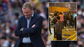 Barcelona boss Koeman’s car mobbed by furious fans following loss to bitter rivals Real Madrid in El Clasico (VIDEO)