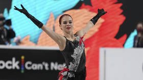 ‘Russian Rocket’ Trusova cruises to US Grand Prix title despite injury restricting her to ‘easier version’ of routine (VIDEO)