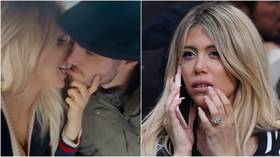 Look who Wanda’d back: Wanda Icardi bites lip of husband Mauro as football love scandal comes to close after cheating claims