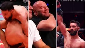 White calls UFC antidote to ‘insanely politically correct world’ after Afghan star chokes Israeli who called him terrorist (VIDEO)