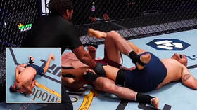 ‘I’m going to be sick’: Fan horror as fighter screams in pain after excruciating kneebar from Russian star heading for UFC (VIDEO)