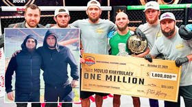 Hitting the jackpot: MMA ace wins $1MN before hailing Nurmagomedov & father... but fans are unconvinced by comparisons to UFC icon