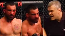 ‘That guy could have been killed’: Ref is axed from UFC 267 during event after merciless failure to stop savage beating (VIDEO)