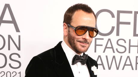 Tom Ford poses on the carpet at the 2021 CFDA Awards in New York, November 10, 2021  Reuters / Caitlin Ochs