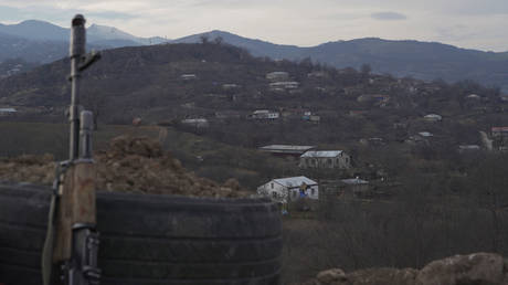 FILE PHOTO. A view shows the village of Taghavard in the region of Nagorno-Karabakh on January 16, 2021.