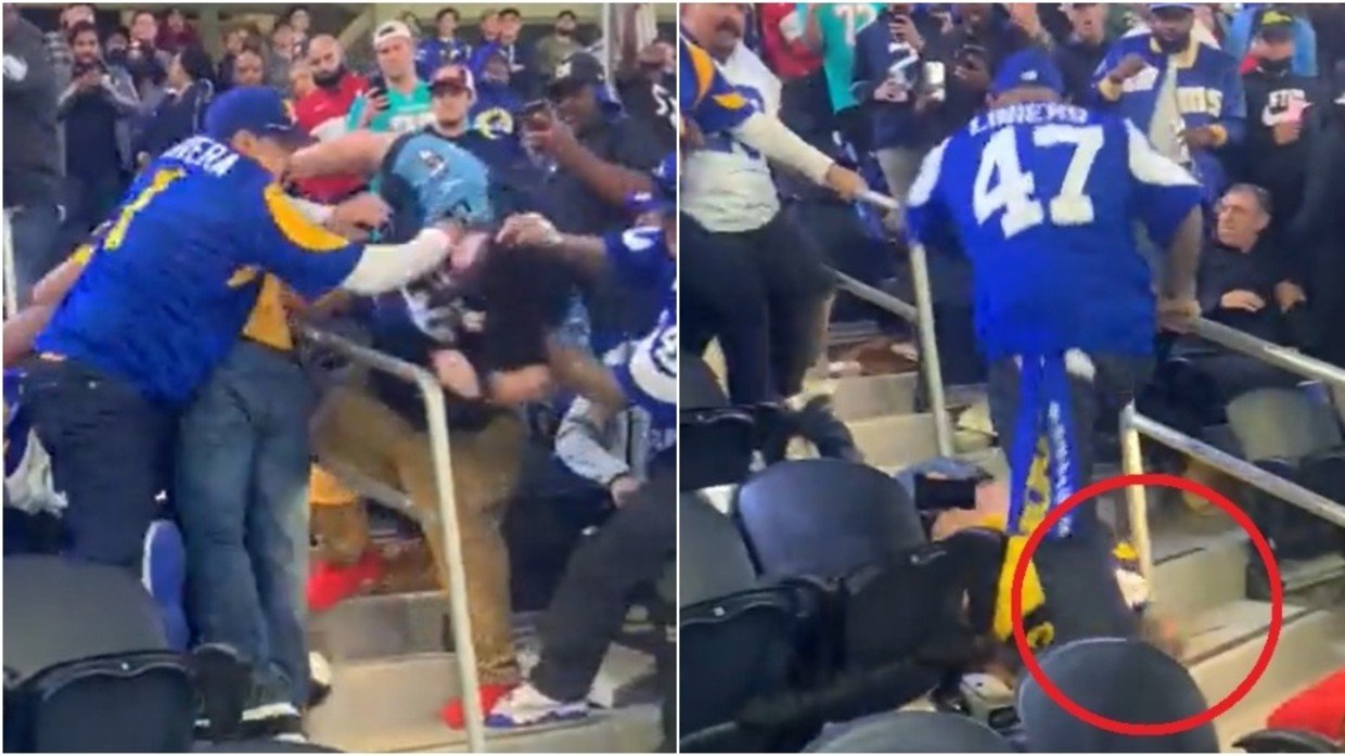 Raiders Fans Get In Wild Brawl At Chargers Game, Woman Punched In Face