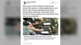 Anti-racism professor deletes tweet about students lying they’re NOT WHITE to improve admission odds, denounces critics as racists