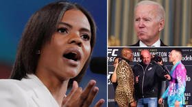 ‘Fake president’: Candace Owens in Joe Biden and Kamaru Usman comparison after Dana White howls at terrifying UFC face-off (VIDEO)