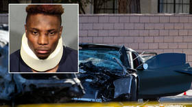 Ex-NFL star accused of killing woman in car crash at 127mph while carrying gun attends court in neck brace, faces 46 YEARS in jail