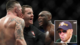 ‘All he does is cry’: Bitter Covington mocked for calling Usman a ‘cheating coward’ as UFC badboy needs crutches after 2nd beating
