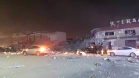 Explosion destroys cafe near Kazakhstan’s Caspian Sea border (VIDEO)