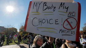 WATCH: People protesting vaccine mandates square off with counter-rally in Boston