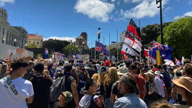 Vaccine mandate protesters besiege New Zealand govt Beehive (VIDEOS)