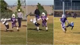 ‘Should be illegal’: Viral video shows American football youngster ruthlessly dispatching helpless rivals