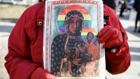 LGBT Virgin Mary poster may land 3 activists in jail