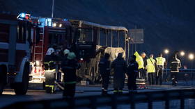 Horrific tourist bus crash & blaze kills dozens, including many children