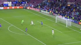 ‘Miss of the century’: Fans in disbelief as Benfica star spurns crucial late chance versus Barcelona