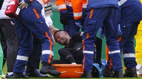 Ago-Ney: World’s most expensive footballer carried out on stretcher with grim injury (VIDEO)