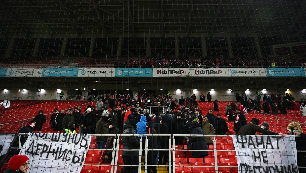 UEFA charges Russian club Spartak Moscow after fans' protest