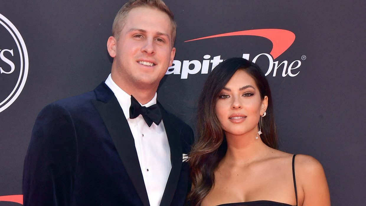 Jared Goff hits beach with model girlfriend Christen Harper