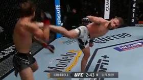 UFC ‘savage’ Fiziev stuns fans with brilliant wheel-kick KO (VIDEO)