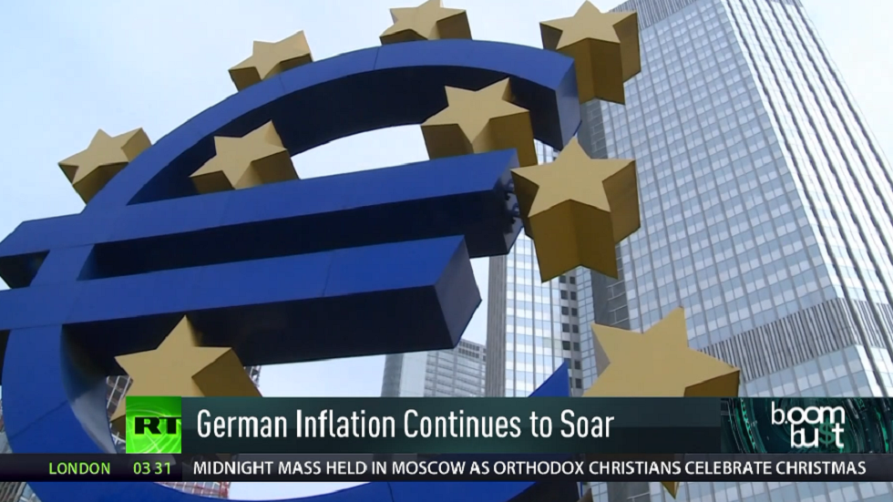 German Inflation Slows For First Time In 6 Months — RT Boom Bust