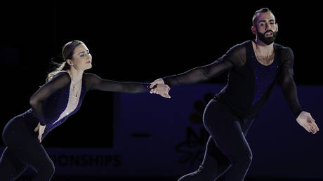 Ashley Cain-Gribble and partner Timothy LeDuc, who is non-binary. © Getty Images