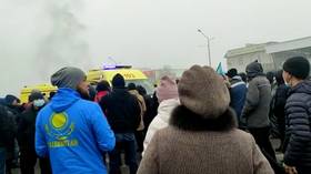 Presidential palace on fire in Kazakhstan