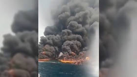 WATCH oil tanker explode off Nigerian coast