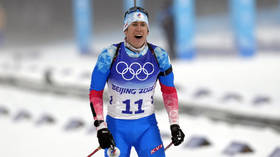 Russian biathlete seals first-ever men’s pursuit medal